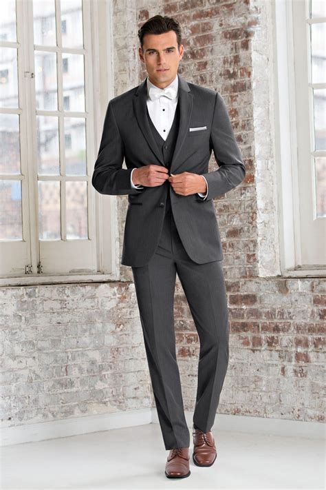 STEEL GREY STERLING WEDDING SUIT — Baley's Bridal